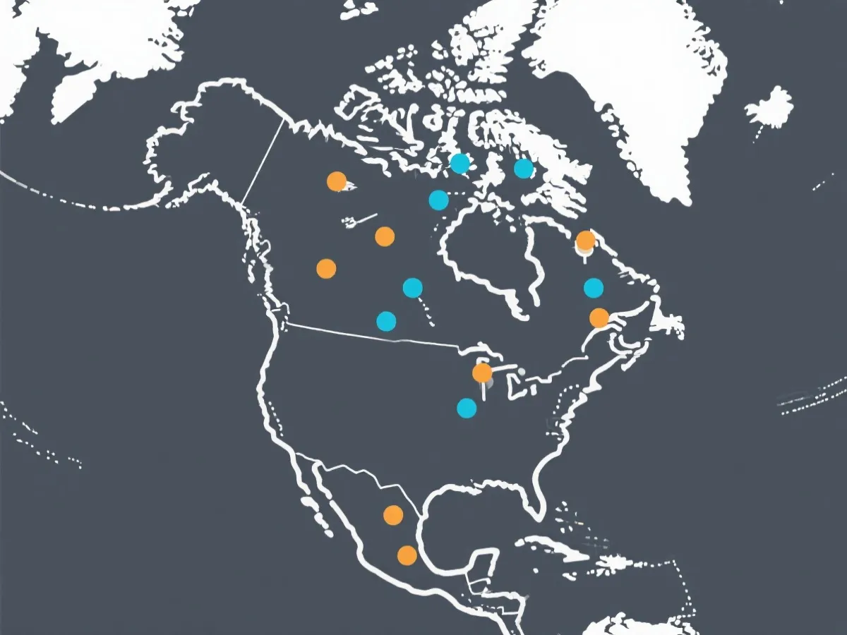 主办城市与赛区示意图